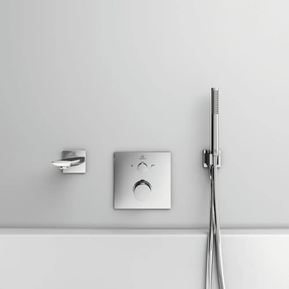 IS-Badethermostat-UP-Ceratherm-C100-BS2-Rosette-163x163mm-Chrom-A7522AA gallery number 9